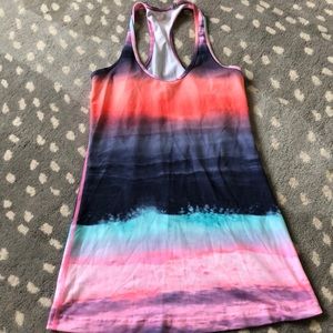 Fun multi color Lulu top